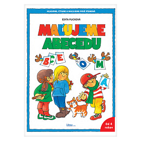Omaľovanka náučná A4 Litera - Maľujeme abecedu
