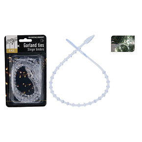 Pásky na uchytenie vianočných girland 315 mm (8 ks)