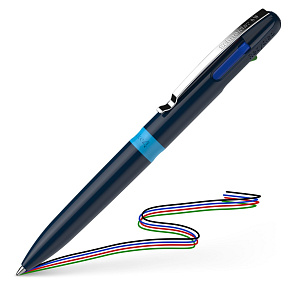 Pero guľôčkové Schneider Take 4 Blue, náplň M - 4 farebná náplň Pero guľôčkové Schneider Take 4 Blue, náplň M - 4 farebná náplň