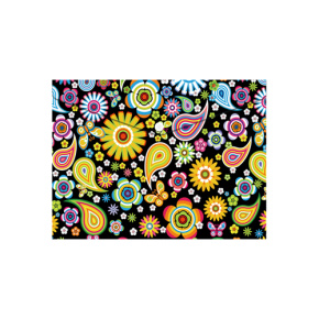 Obal PP s patentkou A5, Colorful Flowers
