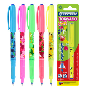 Pero guľôčkové CENTROPEN 2675 Tornado Fruity, blister