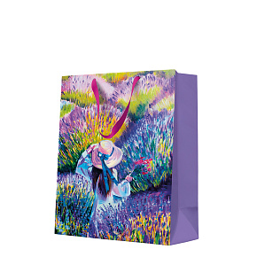 Darčeková taška large 26,5x33,5x13 cm Lavender Sunset