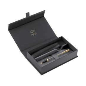 Pero guľôčkové PARKER IM Core Grey GT + PU púzdro Pero guľôčkové PARKER IM Core Grey GT + PU púzdro