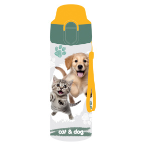 Fľaša na pitie JUNIOR S8 TRITAN 500 ml - Cat & Dog