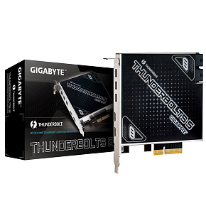BAZAR GIGABYTE rozšiřující karta Thunderbolts 5, PCIe 4.0x4, 3xMini-DP (ROZBALENO)