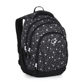 Školský batoh BagMaster SUPERNOVA 24 A - čierno-biely