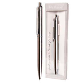 Pero guľôčkové, kovové REPORTER PREMIUM modrá náplň - strieborné Pero guľôčkové, kovové REPORTER PREMIUM modrá náplň - strieborné