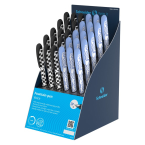 Prezentačný stojan Pero plniace Schneider Voice 30 ks - modrá náplň