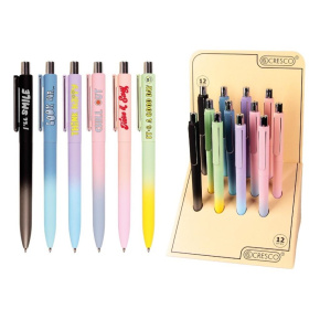 Pero guľôčkové NOTE (mix /cena 1ks) modrá náplň