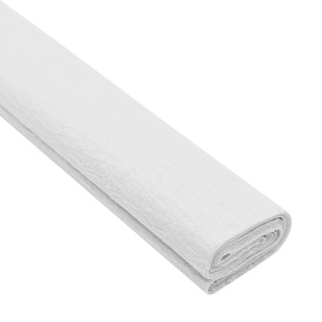 Krepový papier JUNIOR 200x50 cm - biely 01 Krepový papier JUNIOR 200x50 cm - biely 01