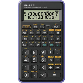 SHARP kalkulačka - EL-501T - fialová (balení blister)