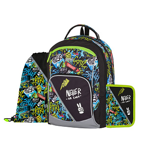Školský batoh (3-dielny set) OXY GO - Funny Boy