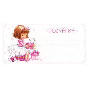 Pozvánka na párty H /2403-0004/ Miss Molly - sada 10 ks