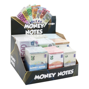 Prezentačný stojan na trhacie bloky - Money Notes naplnený - 90 ks