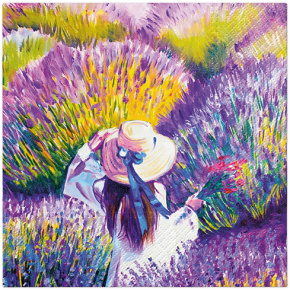 Obrúsky PAW L 33x33cm Lavender Sunset