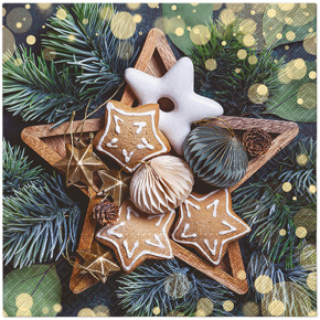 Obrúsky PAW L 33x33cm Gingerbread Stars Obrúsky PAW L 33x33cm Gingerbread Stars