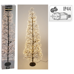 Vianočný stromček s vetvičkami, svietiaci 1600x LED, výška 150 cm Vianočný stromček s vetvičkami, svietiaci 1600x LED, výška 150 cm