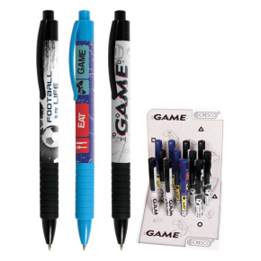 Pero guľôčkové GAME (mix /cena 1ks) modrá náplň Pero guľôčkové GAME (mix /cena 1ks) modrá náplň