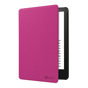 C-TECH PROTECT pouzdro pro Amazon Kindle PAPERWHITE 2024/COLORSOFT, WAKE/SLEEP funkce, hardcover, růžové