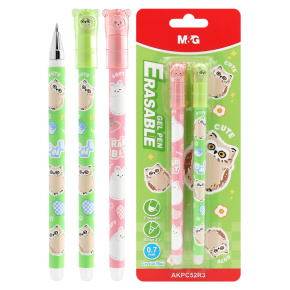 Pero gélové /gumovacie M&G iErase Soft Animals - Sova (0,7 mm) sada 2 ks - modrá náplň Pero gélové /gumovacie M&G iErase Soft Animals - Sova (0,7 mm) sada 2 ks - modrá náplň