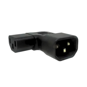 Adaptér úhlový na stranu IEC C13 na IEC C14 napětí 230V, 10A Adaptér úhlový na stranu IEC C13 na IEC C14 napětí 230V, 10A