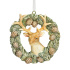 Venček so šiškami a jeleňom, priemer 7 cm, so stuhou na zavesenie