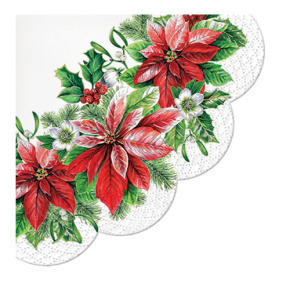 Obrúsky PAW R 32 cm Glory Poinsettia Obrúsky PAW R 32 cm Glory Poinsettia