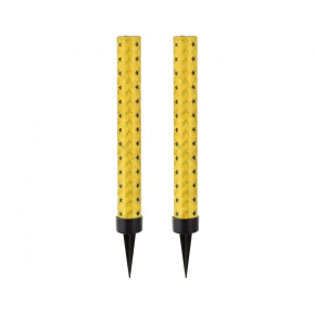 Ľadová fontána tryskajúca zlaté a strieborné iskry 12 cm (2 ks)