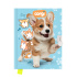 Pamätník JUNIOR 14x18 cm, 80 list. čistý so zámkom - Corgi