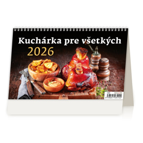 Stolový kalendár 2026 Kuchárka pre všetkých