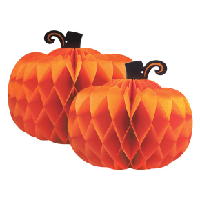 Dekorácia Tekvice (2 ks), papierová, závesná 30 x 23 cm a 25 x 20 cm, Halloween Dekorácia Tekvice (2 ks), papierová, závesná 30 x 23 cm a 25 x 20 cm, Halloween