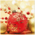 Obrúsky TaT 33x33cm Red And Gold Bauble