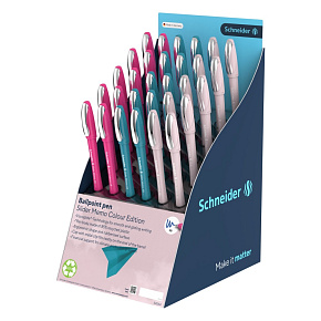 Prezentačný stojan Pero gélové Schneider Slider Memo colour XB (30 ks) - čierna náplň