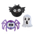 Dekorácia papierová Halloween - Duch, Pavúk a Netopier (3ks), papierová, závesná
