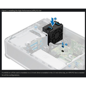 DELL PowerEdge T160 PCIe Fan Customer Kit