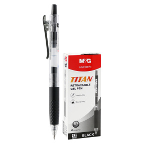 Pero gélové M&G TITAN hrot 0,7 mm - čierna náplň Pero gélové M&G TITAN hrot 0,7 mm - čierna náplň