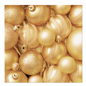 Obrúsky TaT 33x33cm Christmas celebrations baubles Obrúsky TaT 33x33cm Christmas celebrations baubles