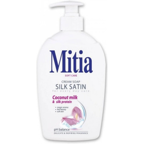 Tekuté mydlo Mitia Silk Satin s dávkovačom 500 ml Tekuté mydlo Mitia Silk Satin s dávkovačom 500 ml