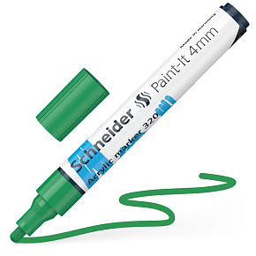 Popisovač Schneider Paint-It 320 Acrylic Marker 4 mm - zelený