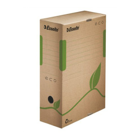 Archívny box A4 / 100 mm, recyklovaný kartón, ESSELTE "Eco", hnedý Archívny box A4 / 100 mm, recyklovaný kartón, ESSELTE "Eco", hnedý
