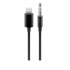 PREMIUMCORD Redukčný audio kábel Apple Lightning na 3.5 mm stereo jack, 1 m, čierny