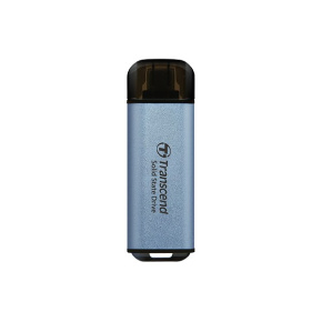 TRANSCEND Externí SSD ESD300C 1TB, External SSD, USB 10Gbps, Type C, stříbrná