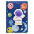 Detský zápisník A5, 80 listov, mäkká PU obálka - Space