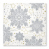 Obrúsky TaT 33x33cm Snowflakes Silver