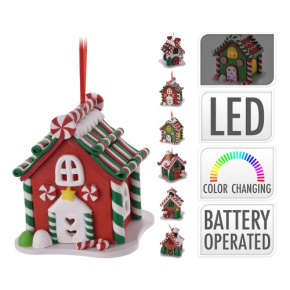 Cukríková chalúpka s LED svetlom (mix /cena 1ks) Cukríková chalúpka s LED svetlom (mix /cena 1ks)