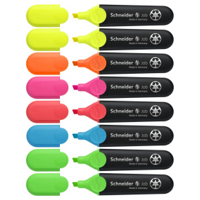 Zvýrazňovač Schneider Job - sada 8 ks original