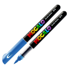 Popisovač M&G MOCALO Acrylic Marker, štetcový hrot - Sky Blue 600 Popisovač M&G MOCALO Acrylic Marker, štetcový hrot - Sky Blue 600