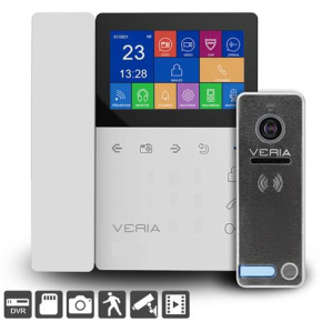 Veria SET Videotelefon  7043B bílý + vstupní stanice  230