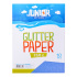 Dekoračný papier A4 Glitter modrý 250 g, sada 10 ks