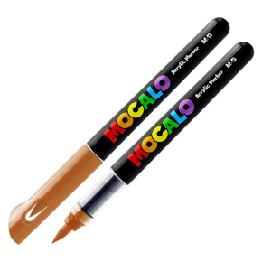 Popisovač M&G MOCALO Acrylic Marker, štetcový hrot - Light Brown 431 Popisovač M&G MOCALO Acrylic Marker, štetcový hrot - Light Brown 431